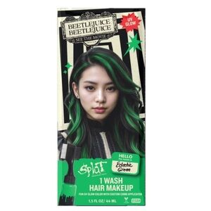SPLAT Beetlejuice Beetlejuice 1-Wash Temporary Hair Dye Electric Green, NEW